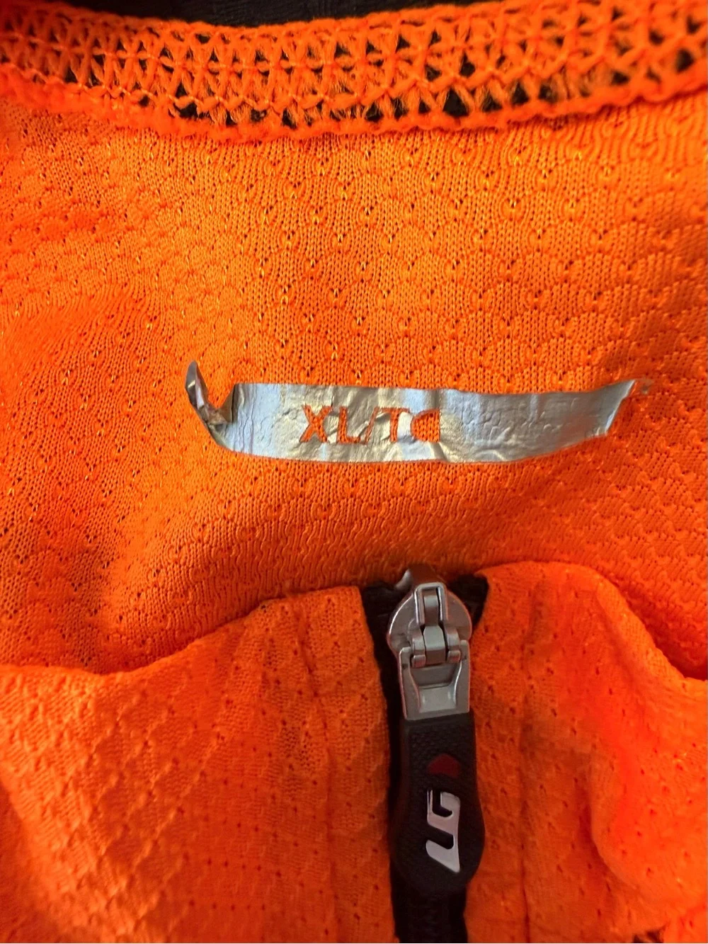 LOUIS GARNEAU Men’s High-Visibility Orange Performance Cycling Jacket